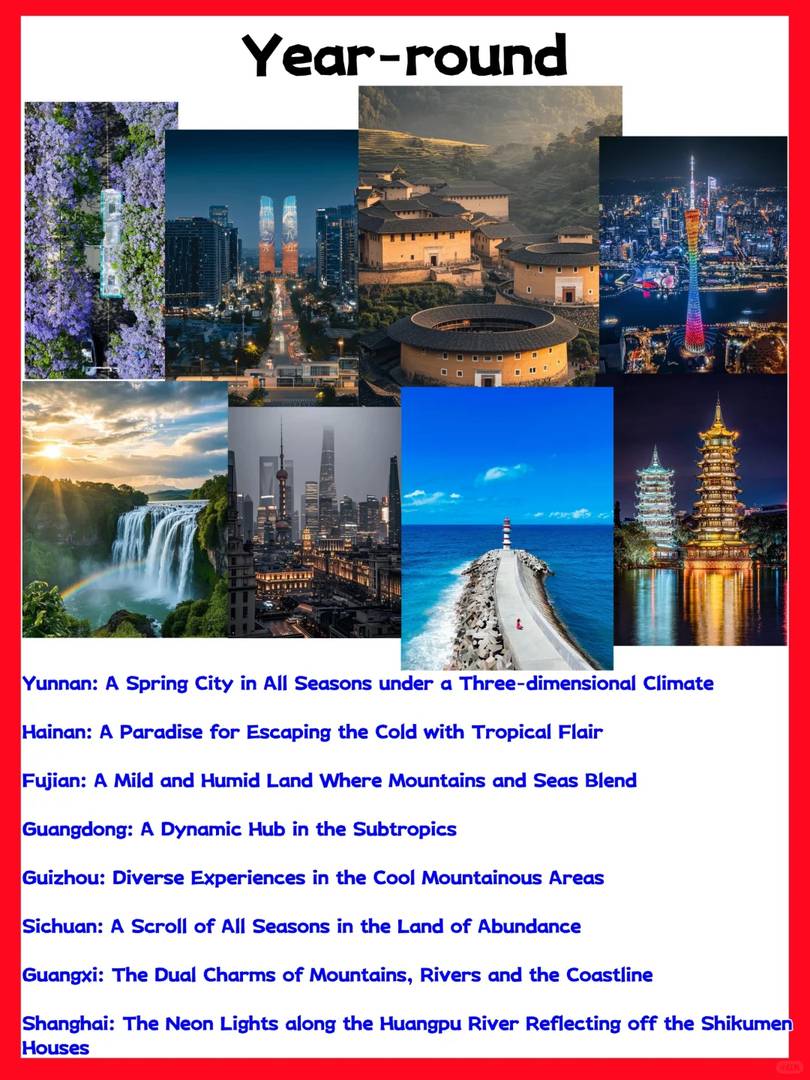 Best Travel Destinations in China: Top Provinces to Visit Year-Round for Amazing Trips