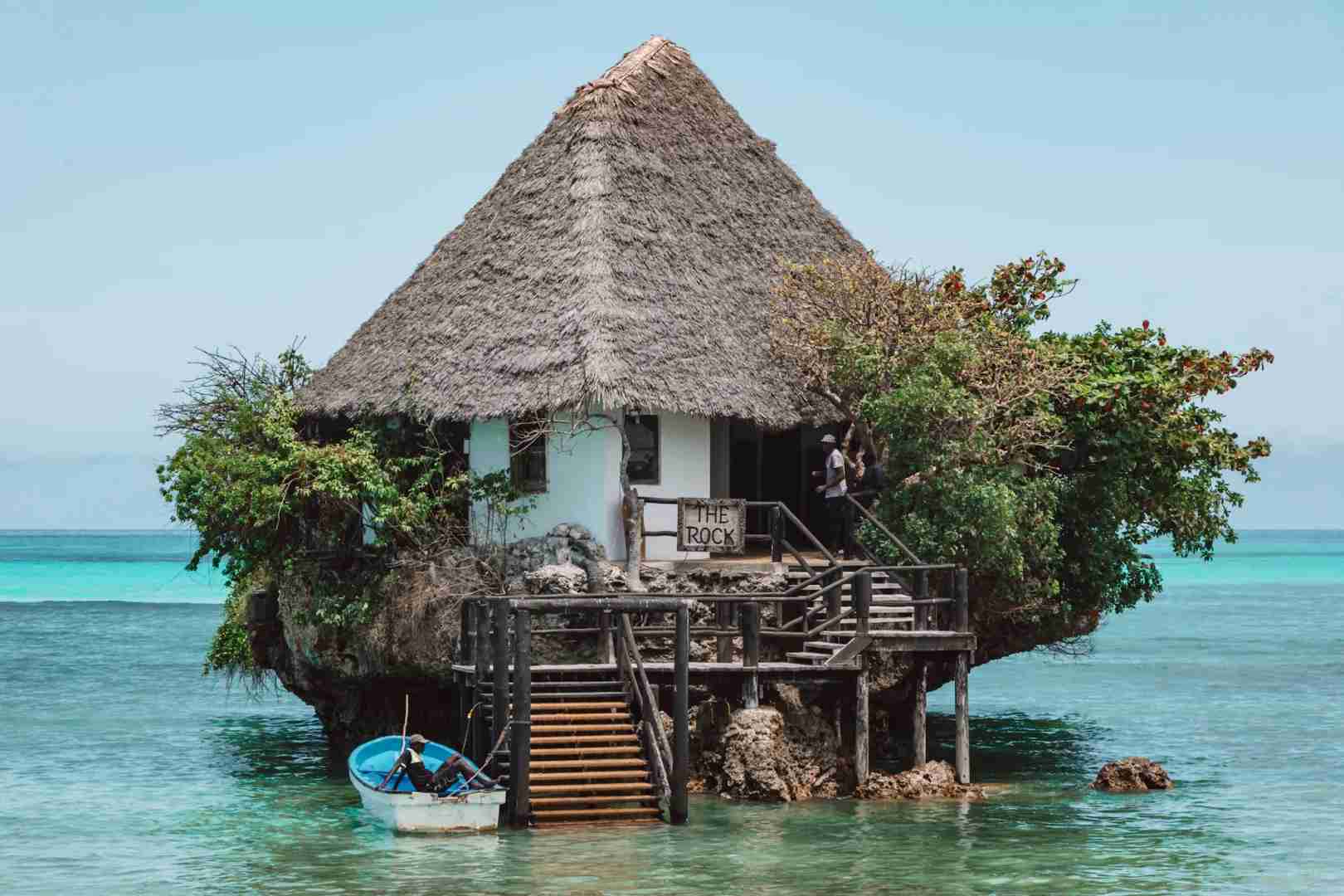Dine at The Rock: A Unique Oceanfront Restaurant in Zanzibar's Azure Waters