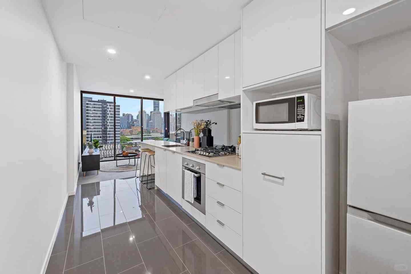 Découvrez des Appartements Idéaux de Type 1B1B à South Brisbane avec Vues sur le Balcon
