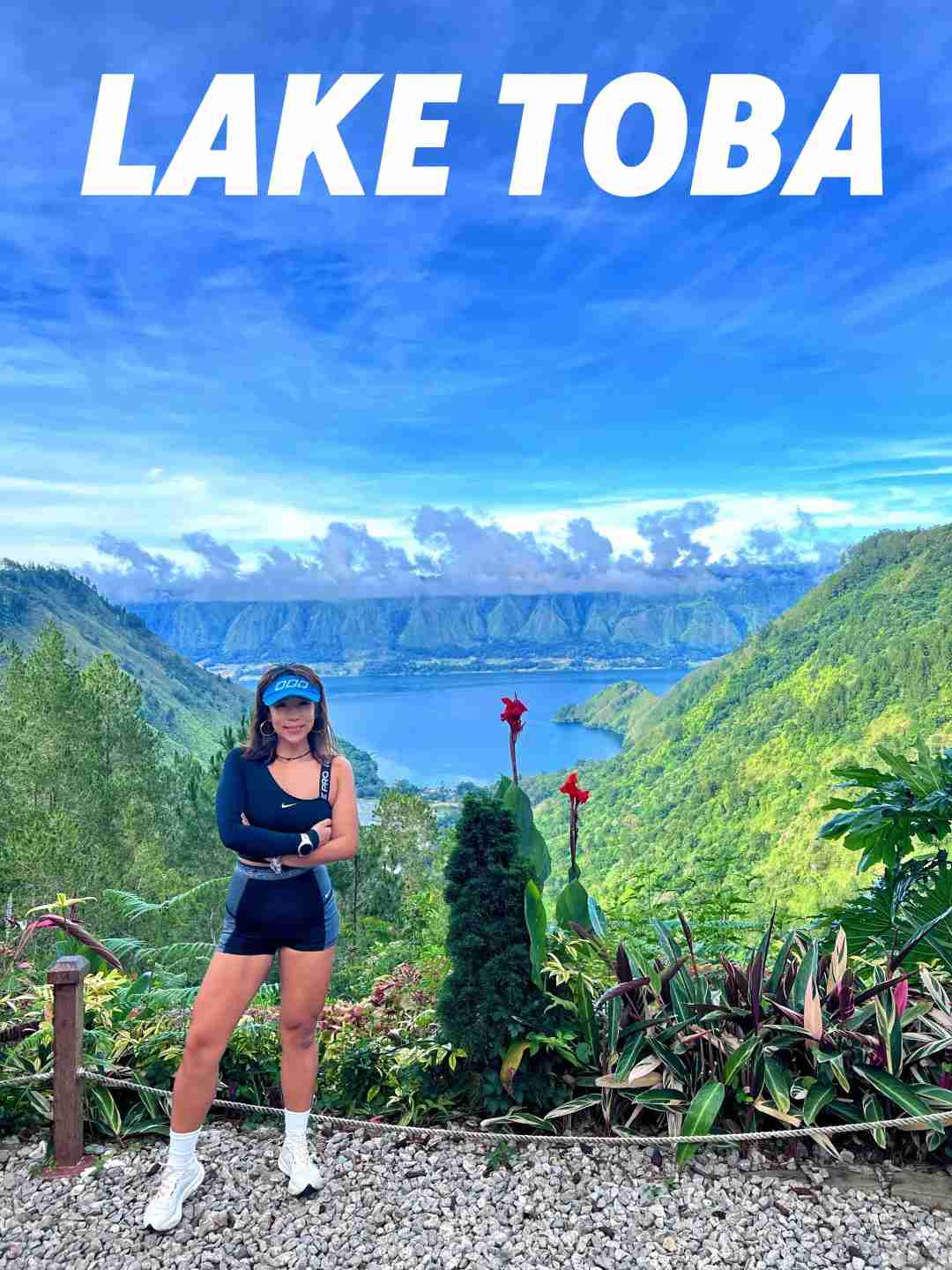 Discover Lake Toba: A Girl's Scenic Running Adventure in Pictures